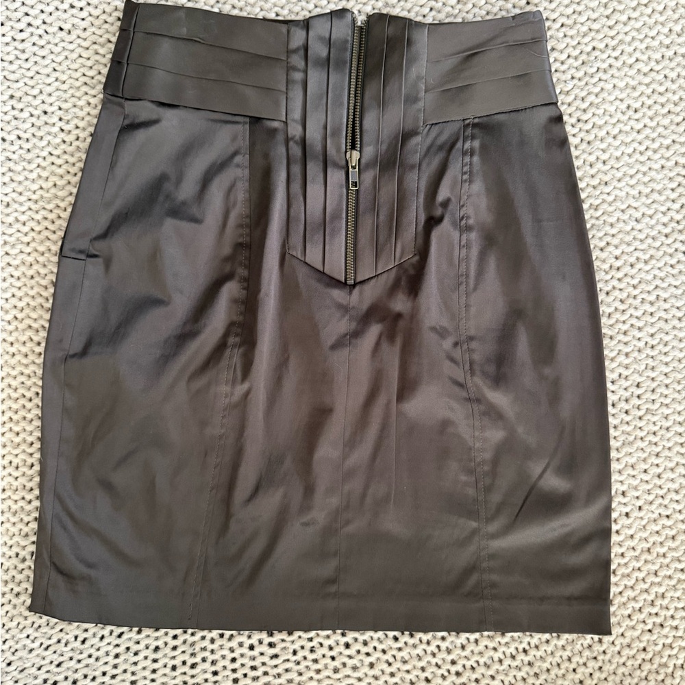 Silence + Noise Mocha Pencil Skirt